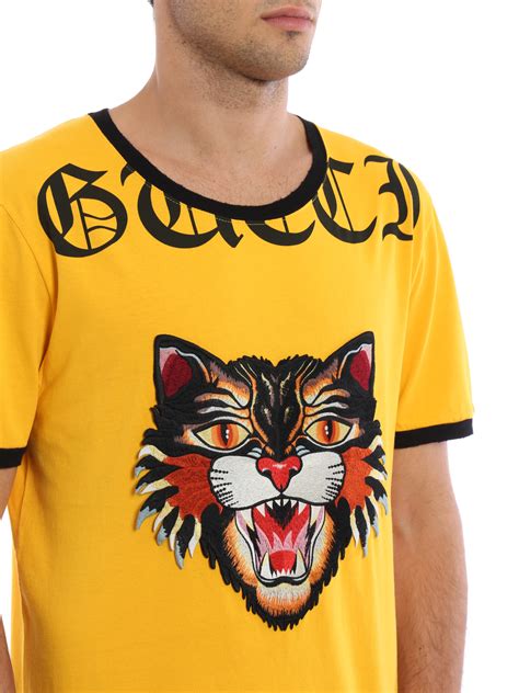 angry cat t shirt Gucci